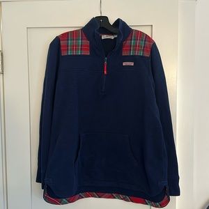 Vineyard Vines blue half zip